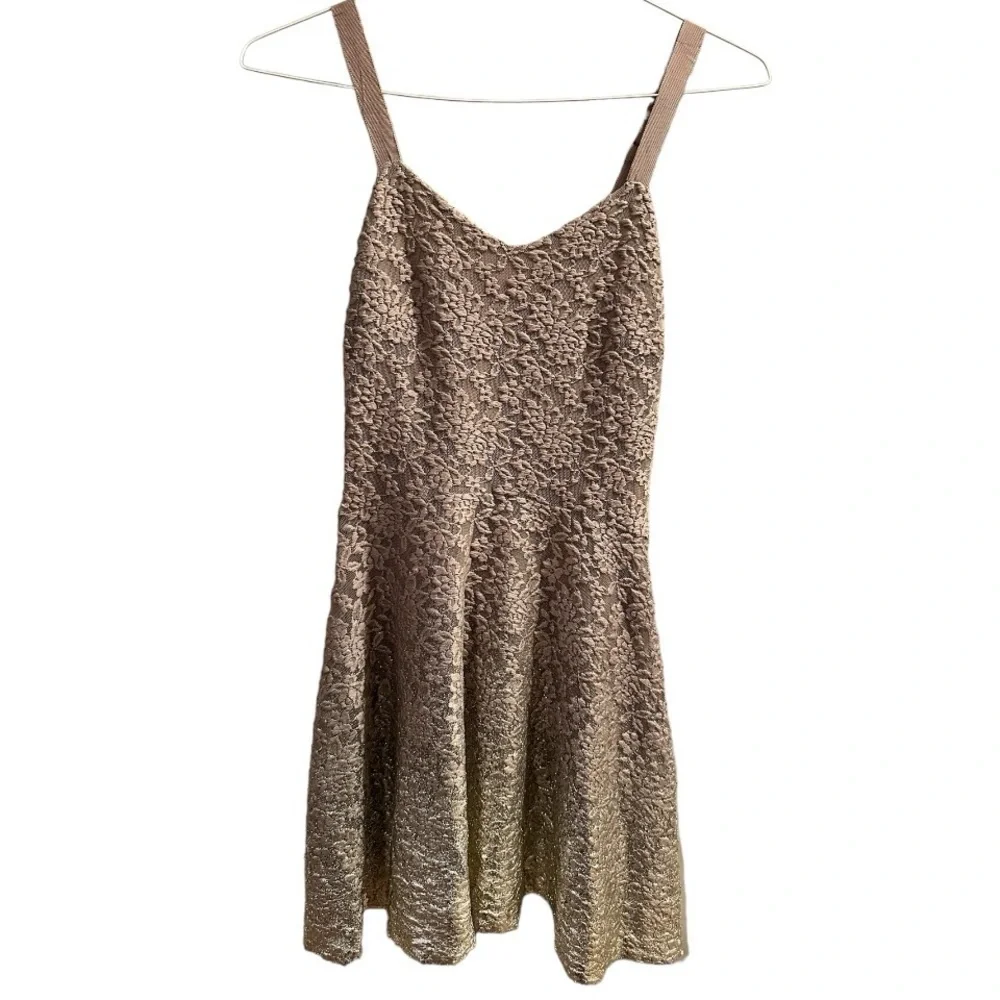 Free People Foil Ombré Lace Dress Size Small - Picture 4 of 8